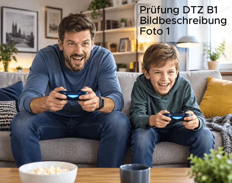 Bildbeschreibung B1. Prüfung DTZ Telc, Goethe, Gast. Modelltest Foto beschreiben